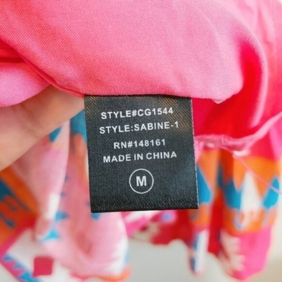 Izzy & Lola Dress Boho Tribal Print Sz M - Picture 9 of 10